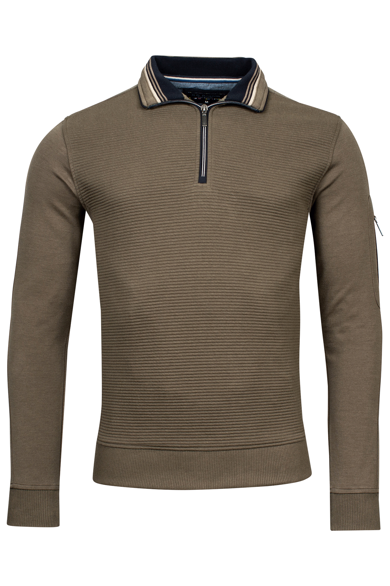 Khaki half zip jumper hotsell