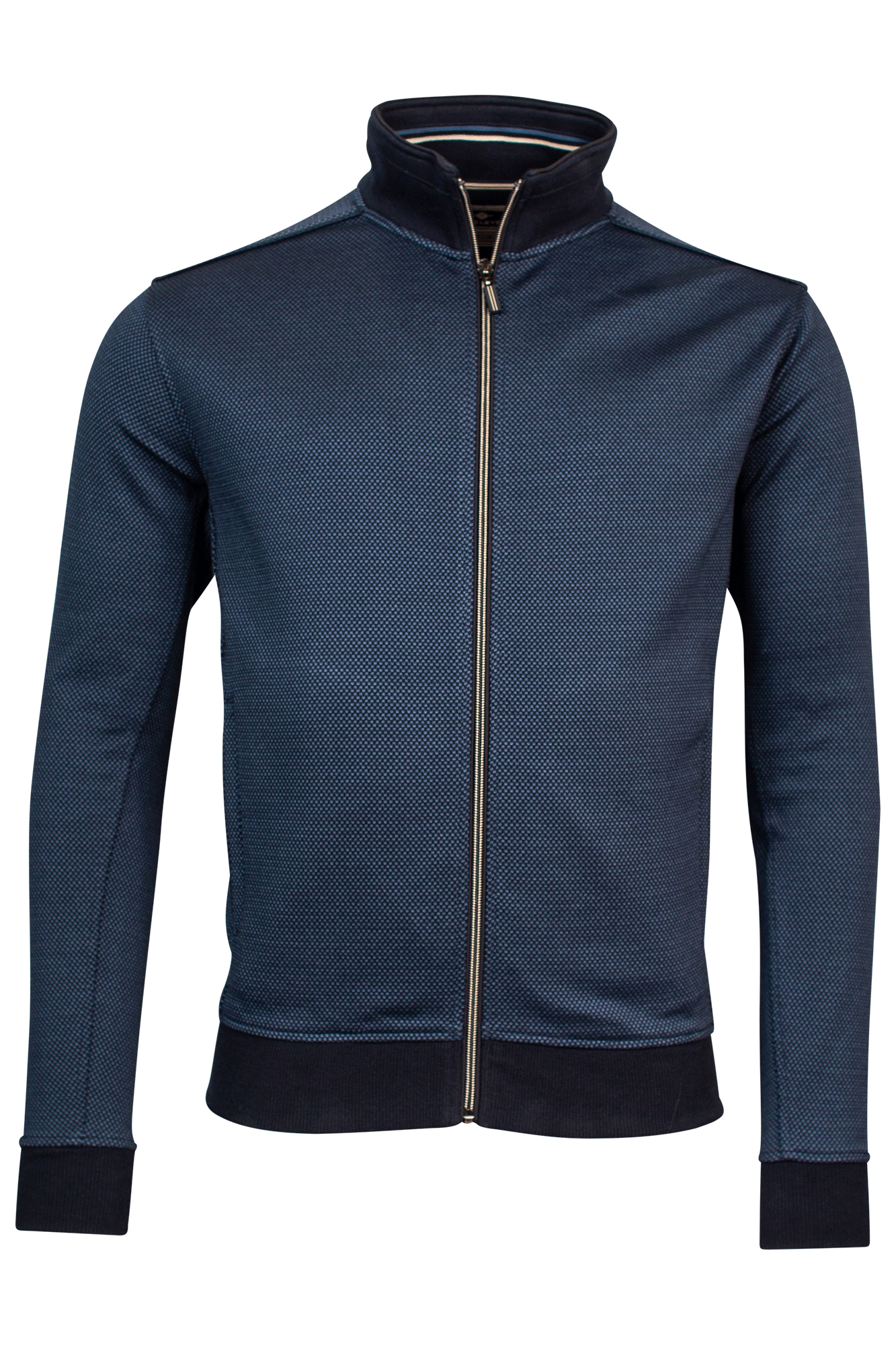 Baileys Dark Blue Full Zip Knit Cardigan