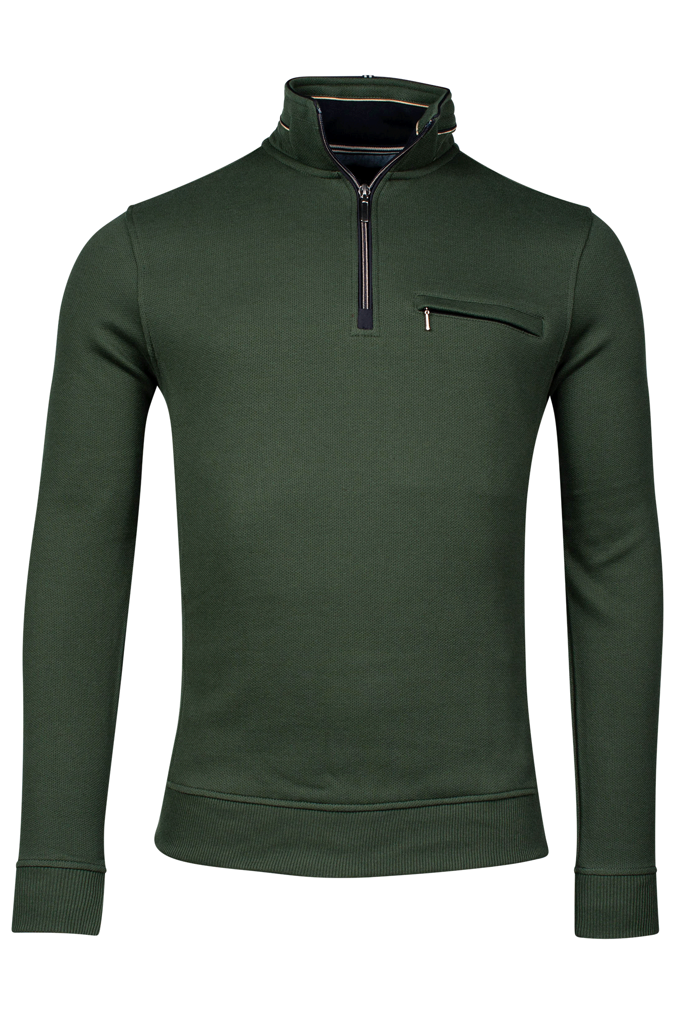 Green half zip jumper sale