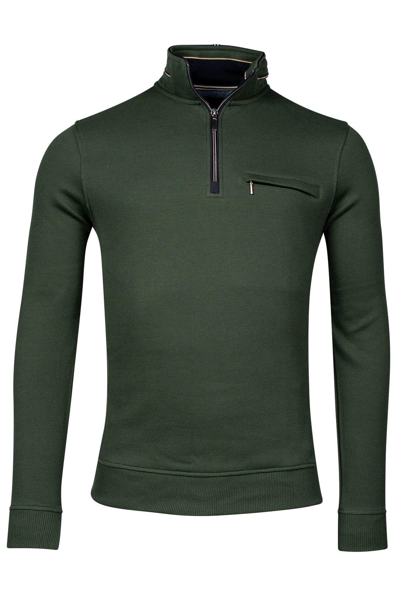 Green half zip jumper hotsell