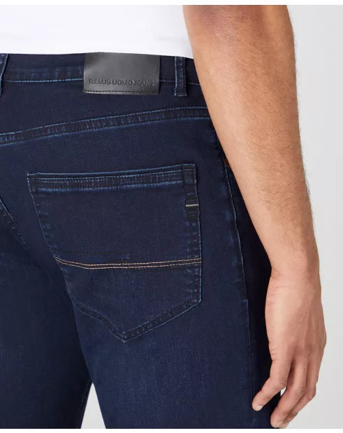 Remus Uomo Navy Rogan Straight Leg Jeans