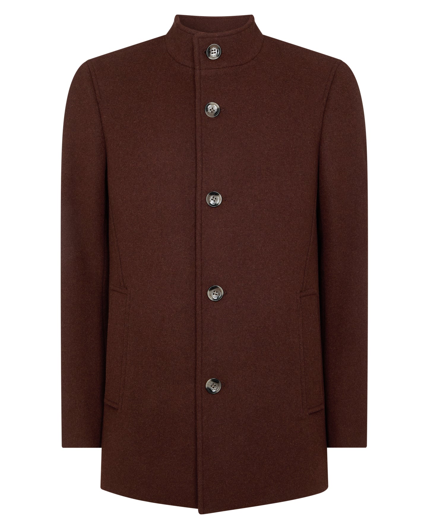 Remus Uomo Dark Red Tailored Coat
