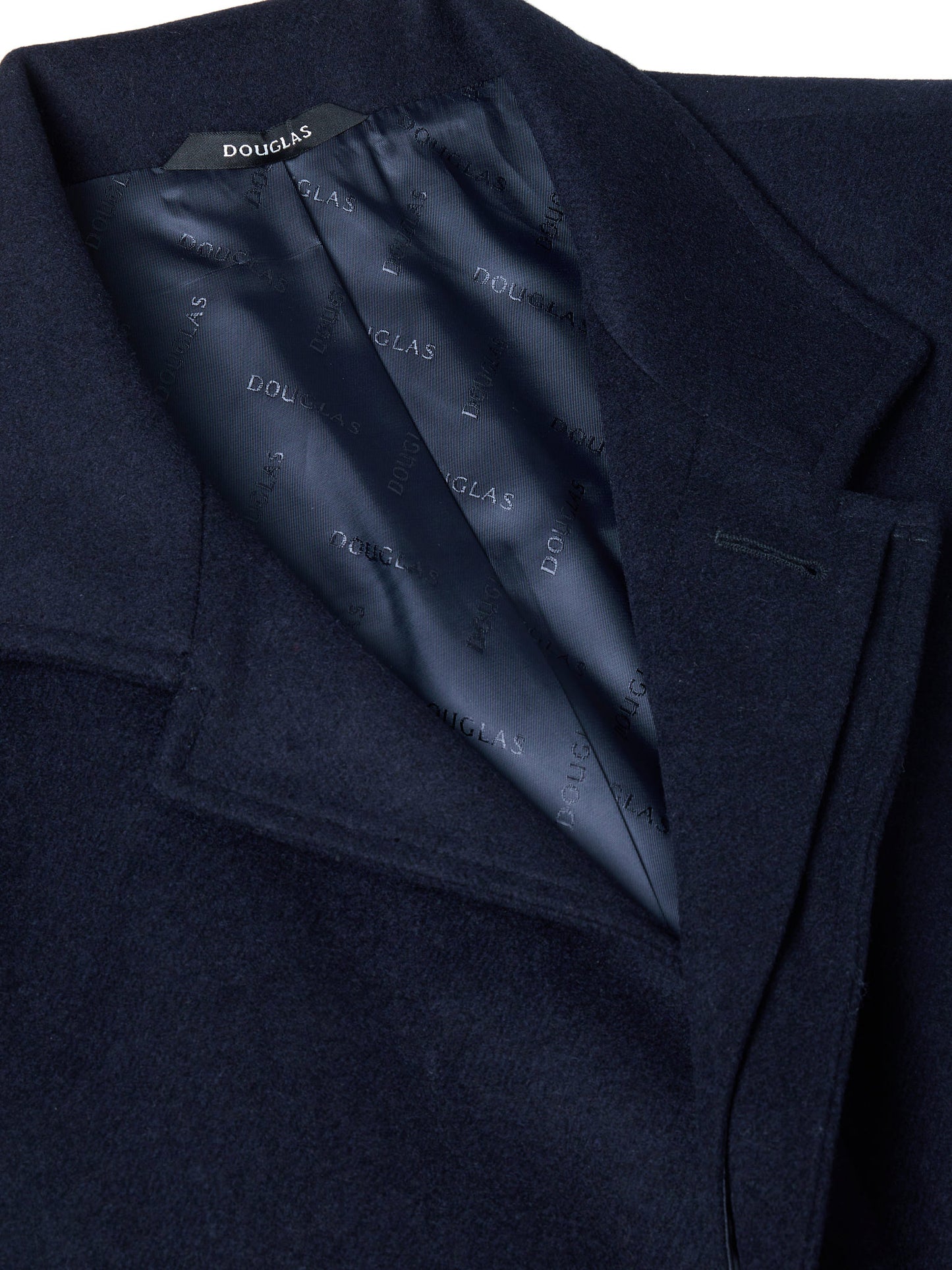 DG Navy Tailored Wool & Cashmere Coat