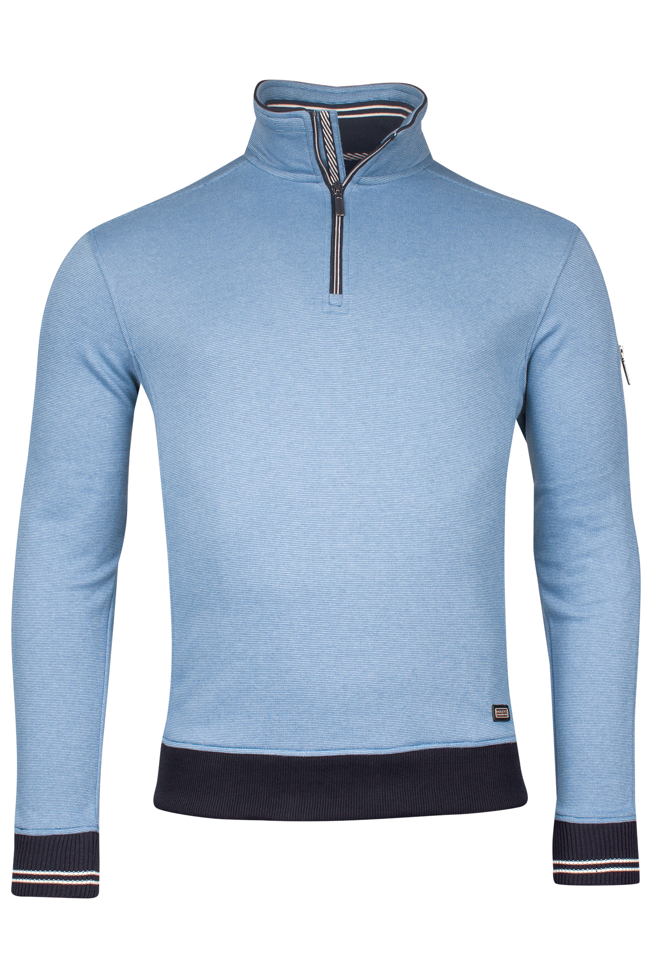 Baileys Light Blue Half Zip Jumper