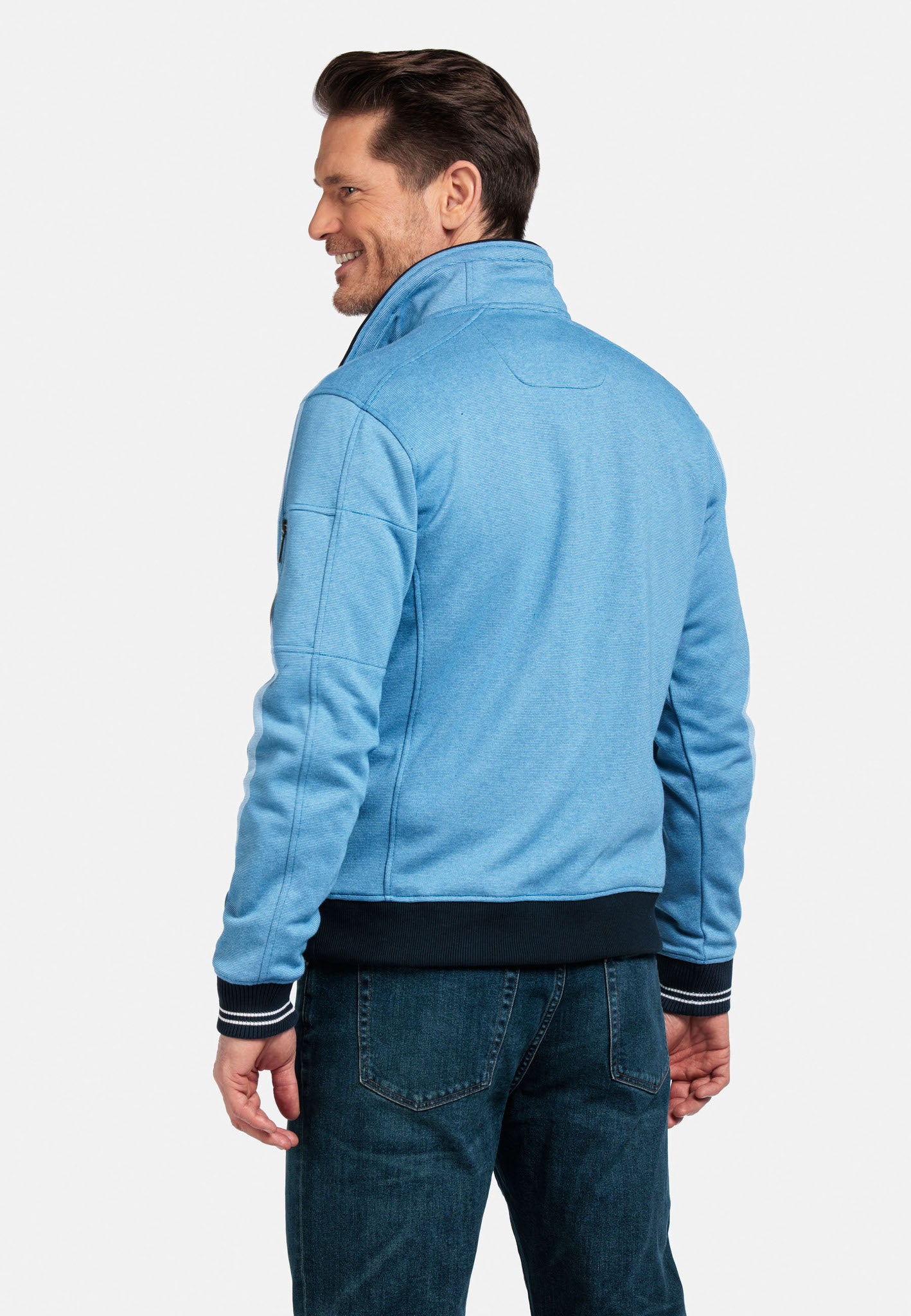 Baileys Light Blue Half Zip Jumper