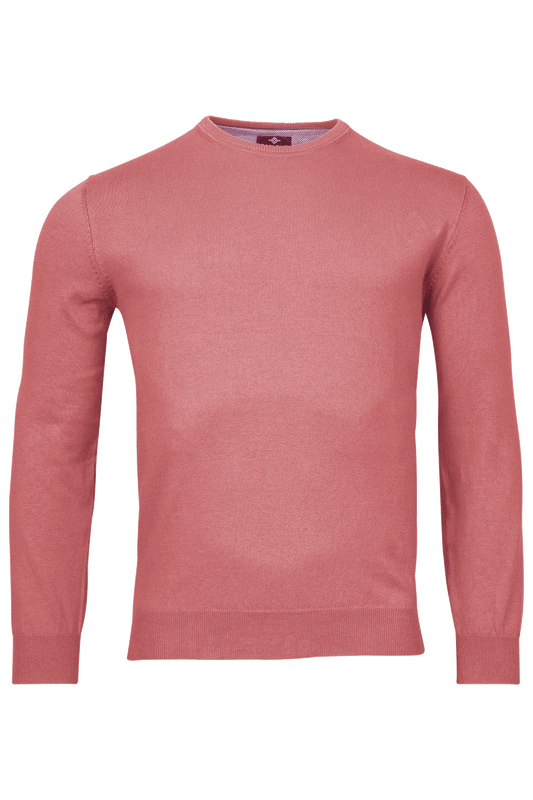 Baileys Coral Round Neck Cotton Jumper