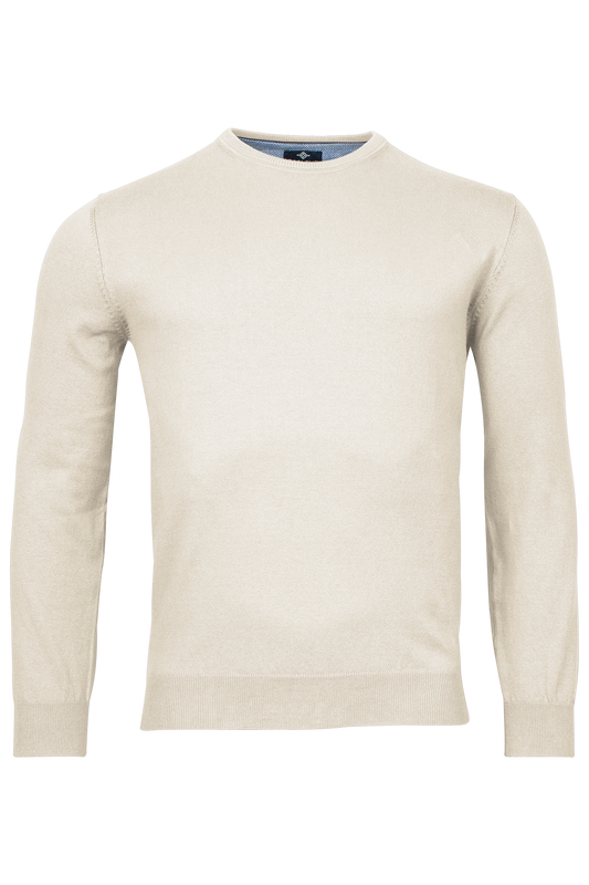 Baileys Cream Round Neck Cotton Jumper