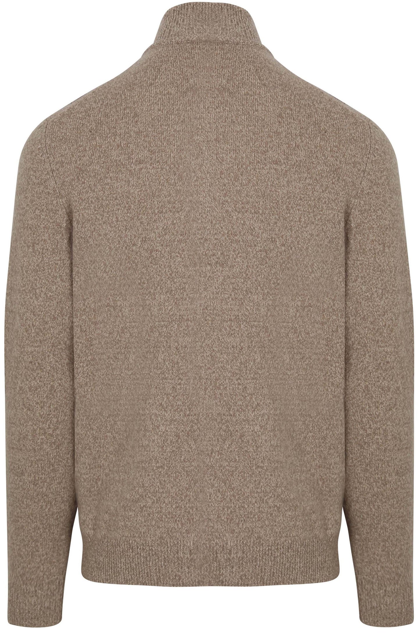 Half Zip Pullover Wool Blend Sand