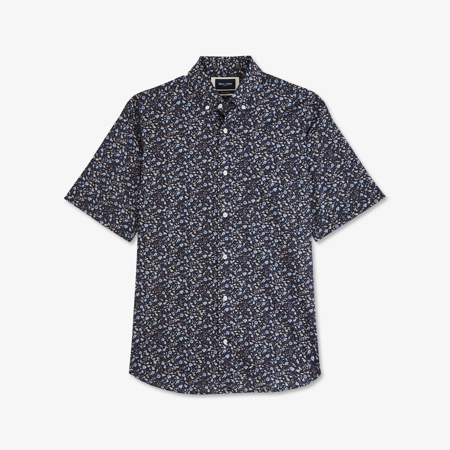 Eden Park Navy Short Sleeve Floral Shirt