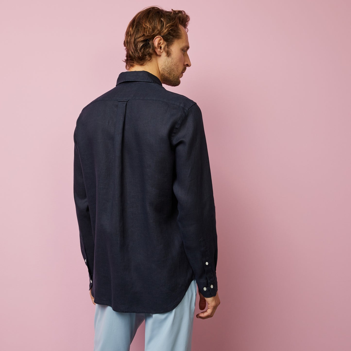 Eden Park Navy Linen Shirt