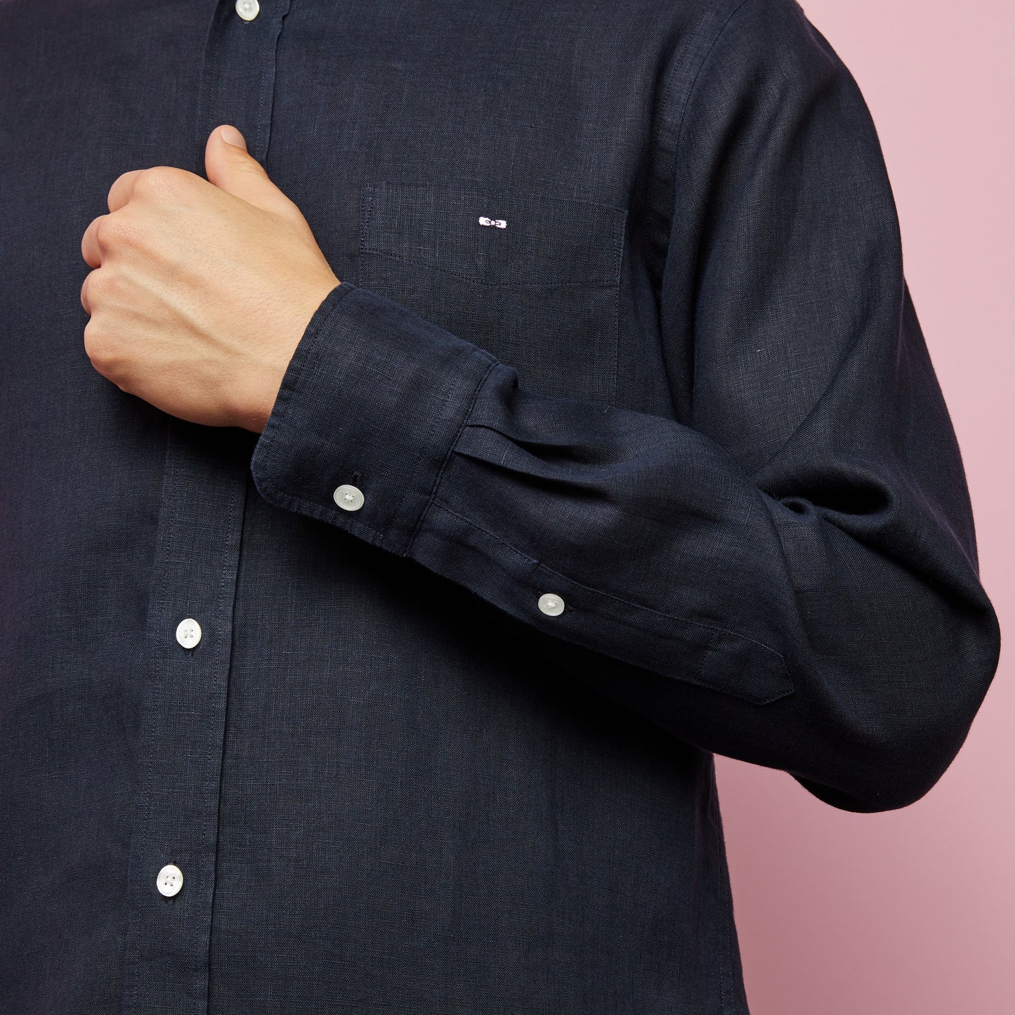 Eden Park Navy Linen Shirt
