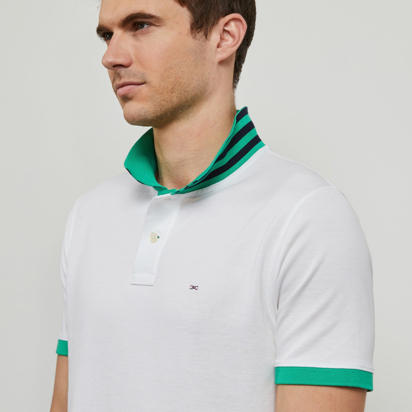 Eden Park White Pima Cotton Polo