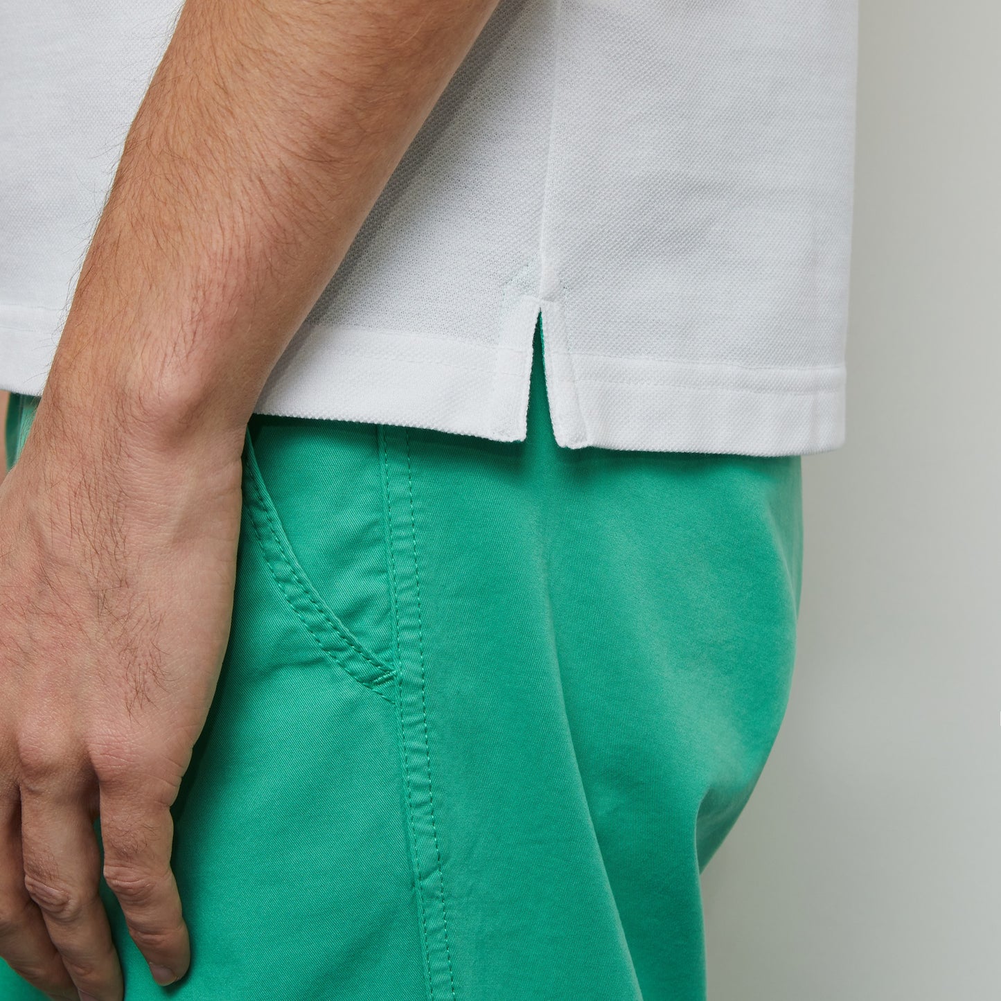 Eden Park White Pima Cotton Polo