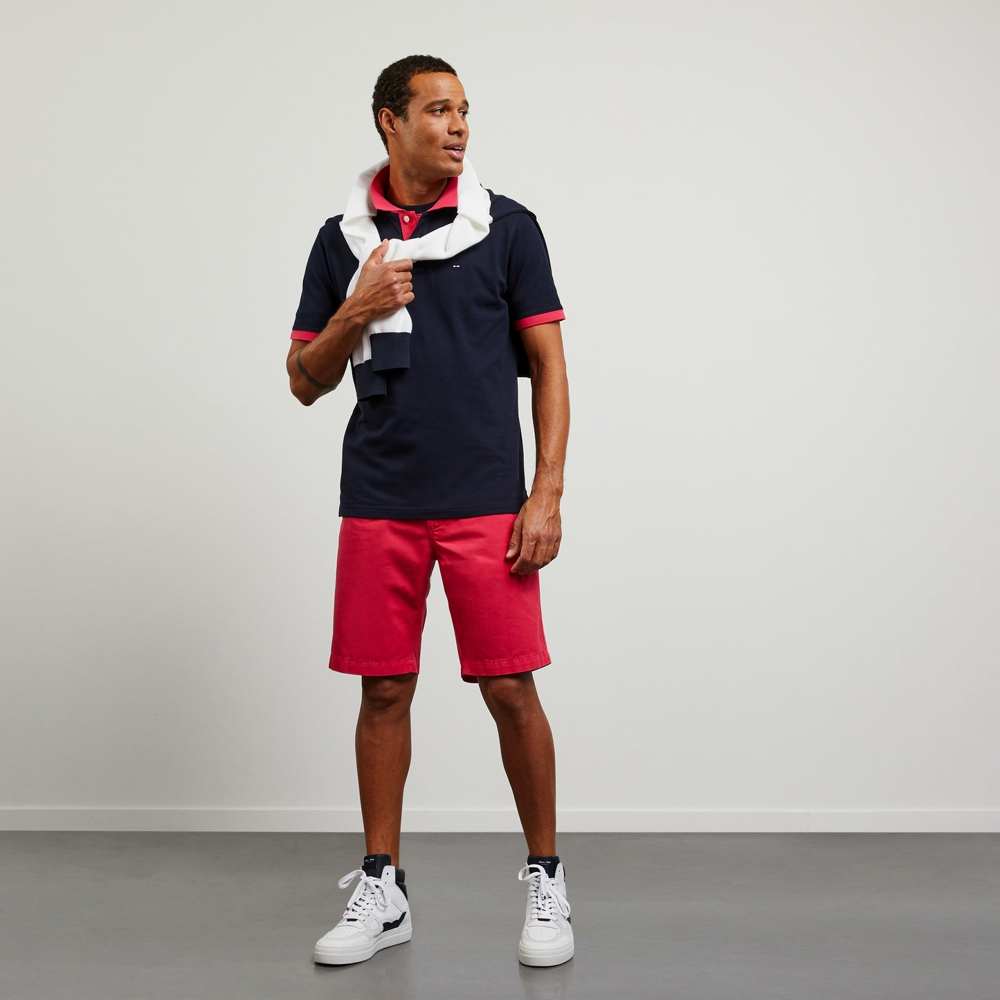 Eden Park Navy Pima Cotton Polo