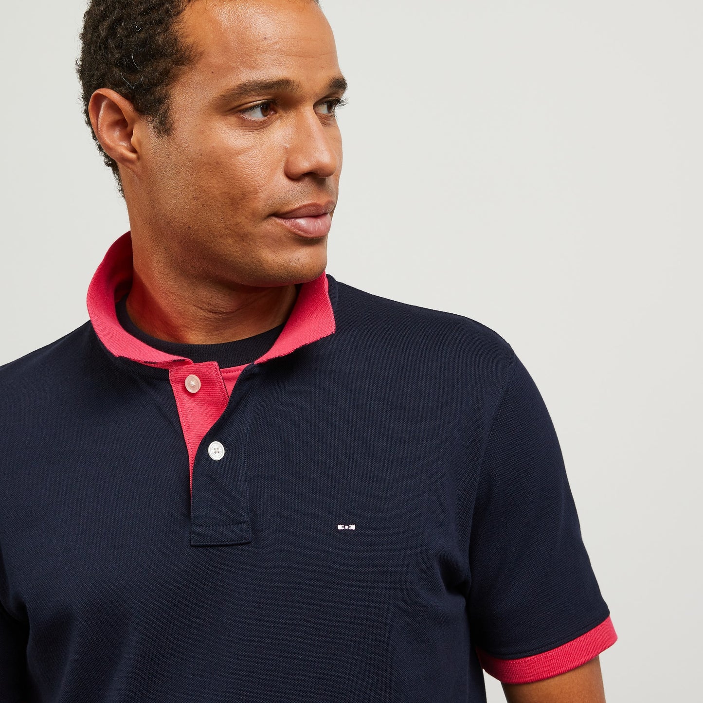 Eden Park Navy Pima Cotton Polo