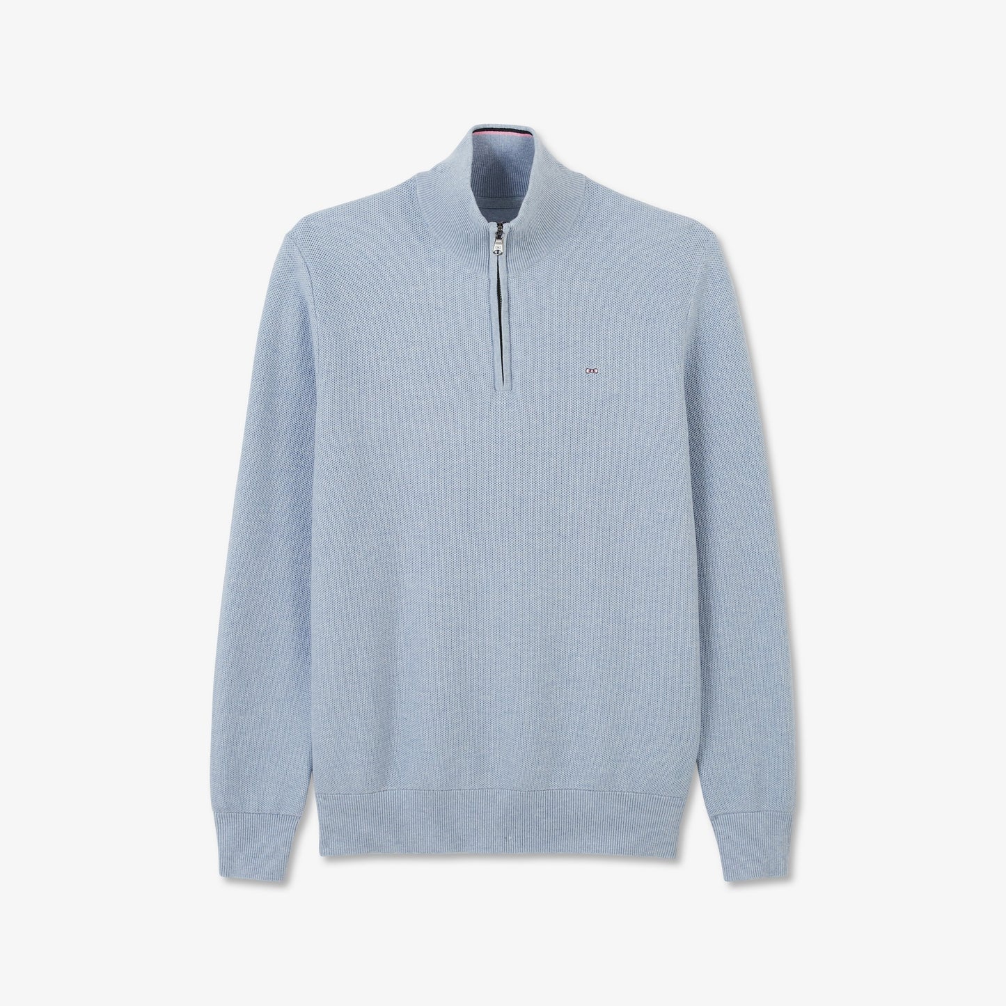 Eden Park Light Blue Half-Zip Jumper