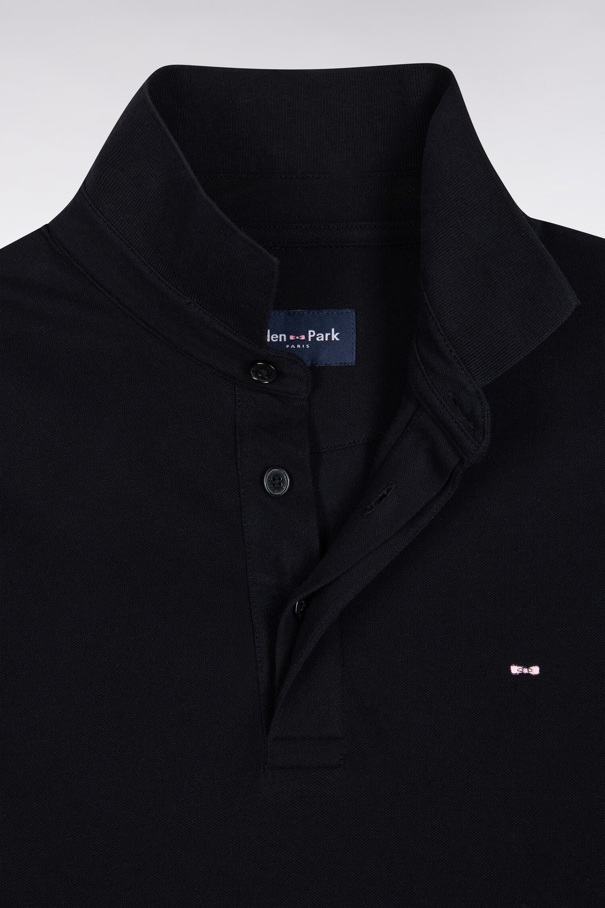 Eden Park Plan de Jeu Long Sleeve Polo - Black - photo 3