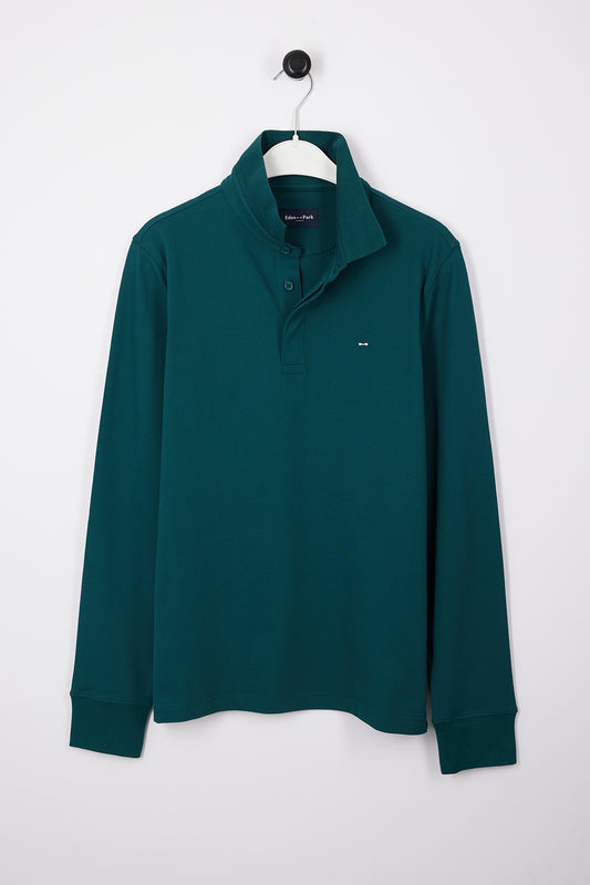 Eden Park Plan de Jeu Long Sleeve Polo - Futaie - photo 2