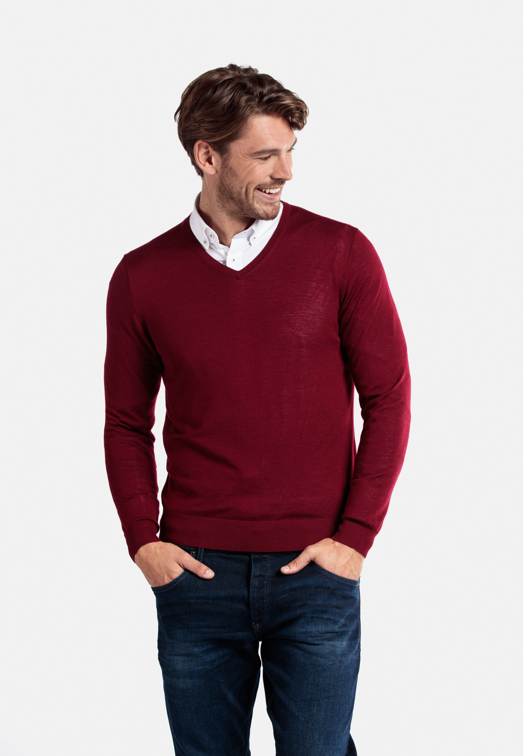 Mens maroon clearance v neck sweater