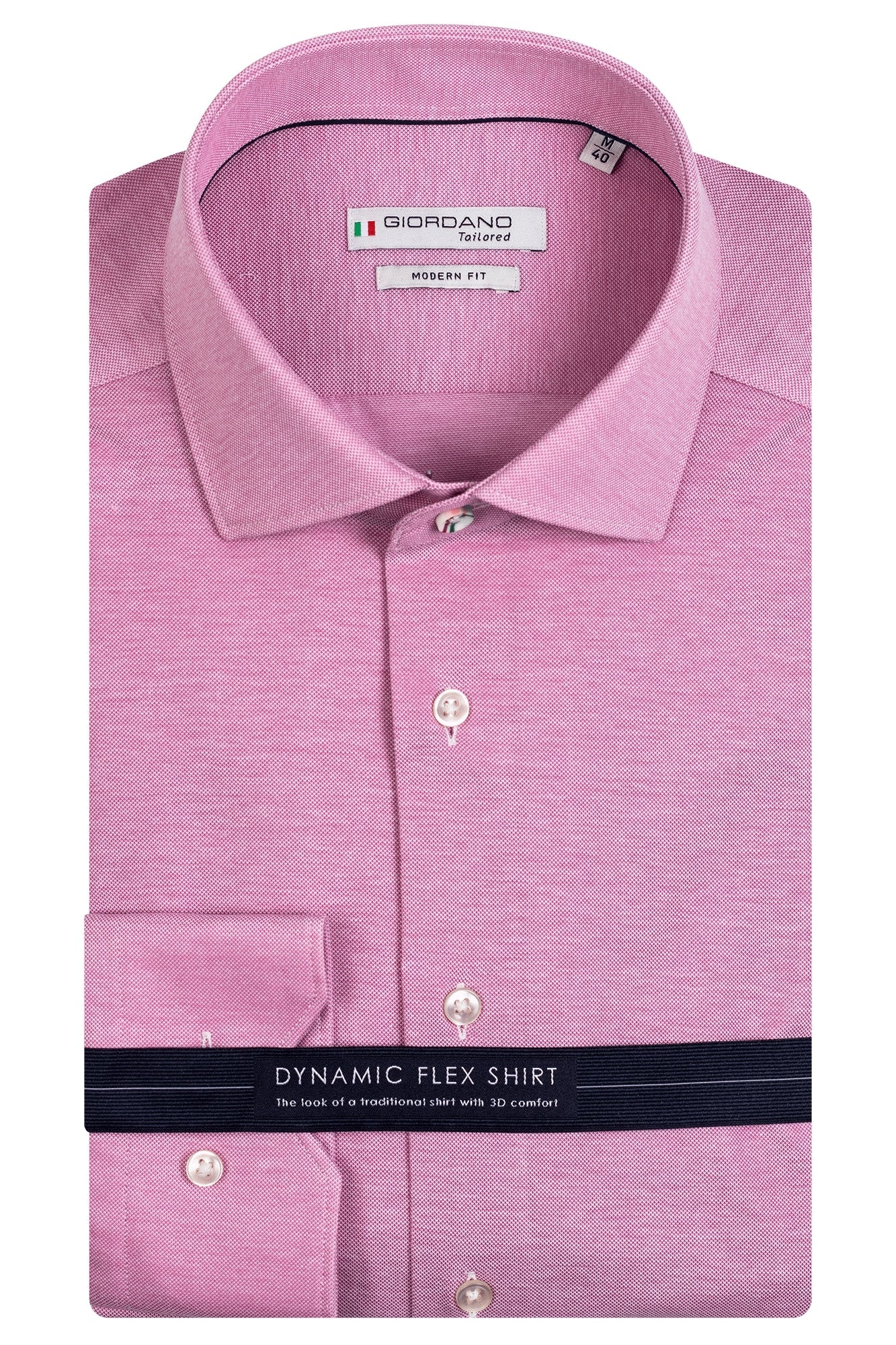 Giordano Pink Dynamic Flex Shirt Giordano Pink Dynamic Flex Shirt