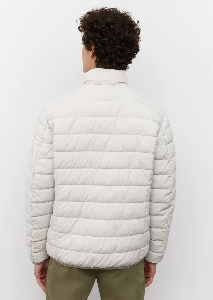 Marc O'Polo Grey Silk Puffer Jacket