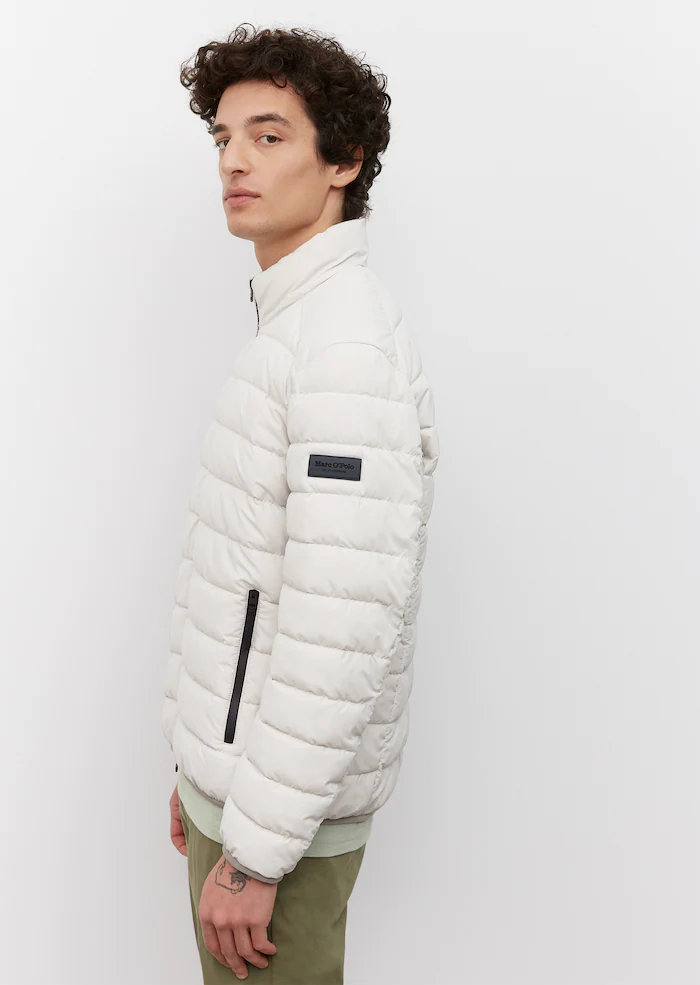Marc O'Polo Grey Silk Puffer Jacket