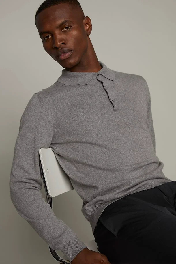 Matinique Medium Grey Knitted Pullover