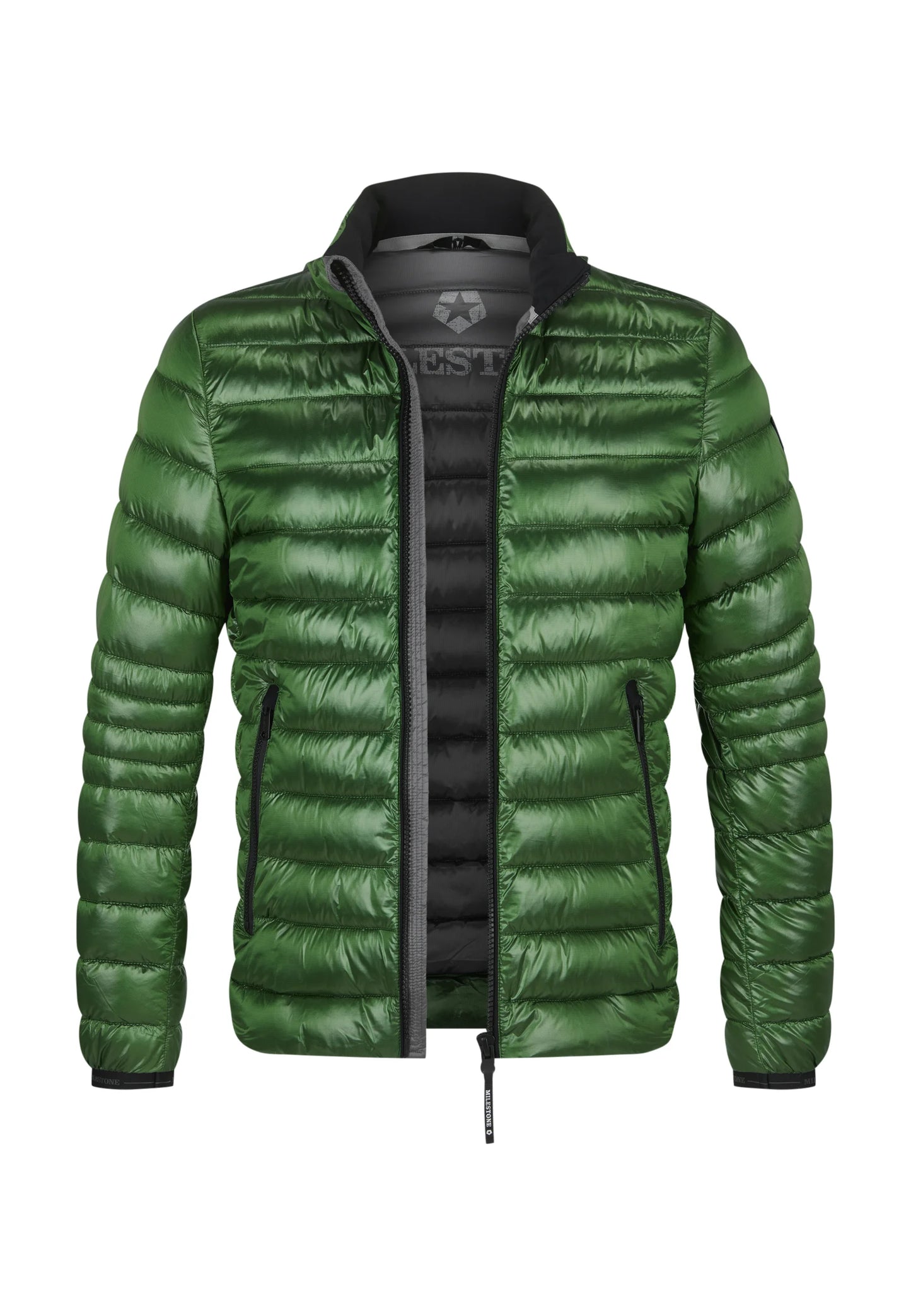 Michael kors green quilted jacket deals