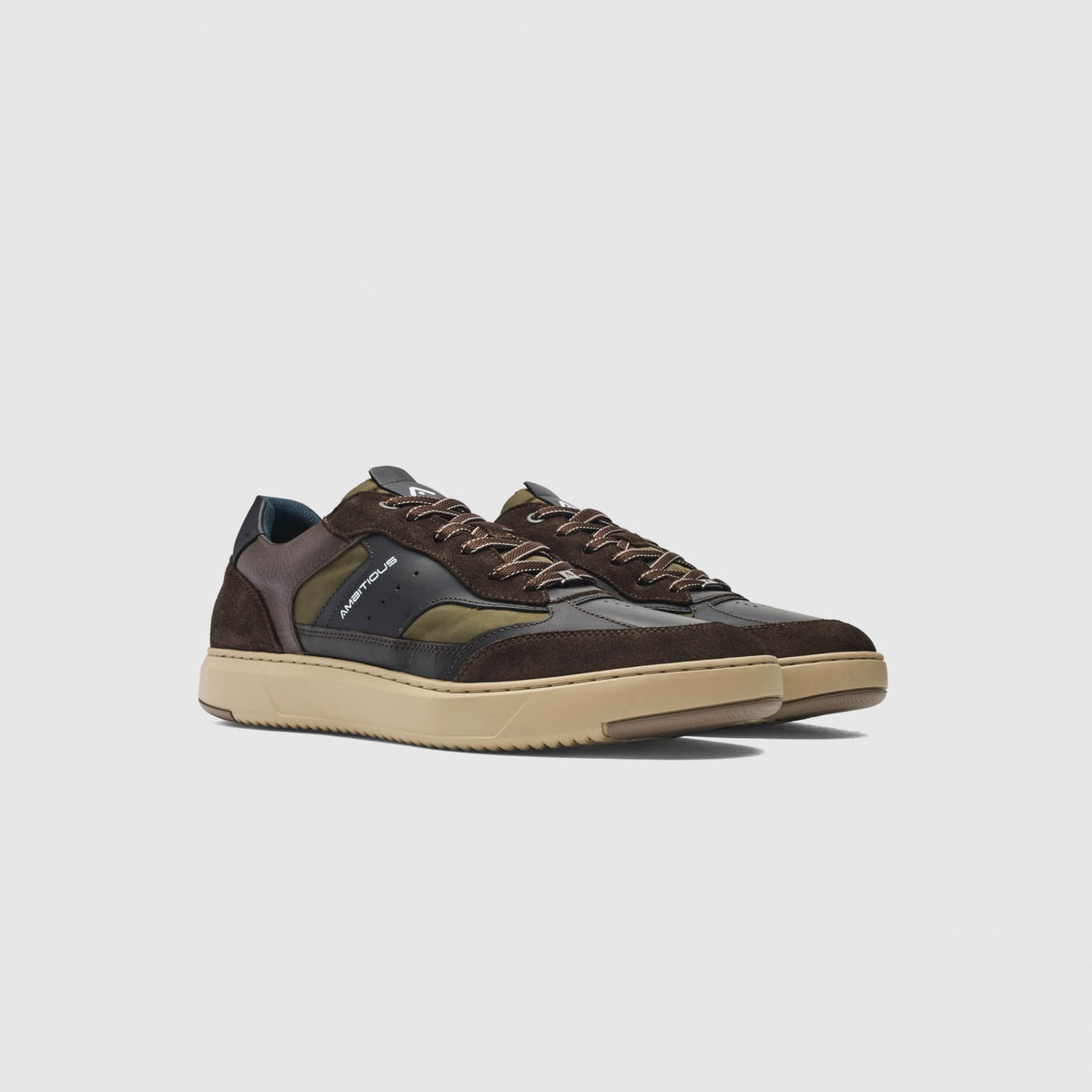 Ambitious Brown/Khaki Lace Up Trainer