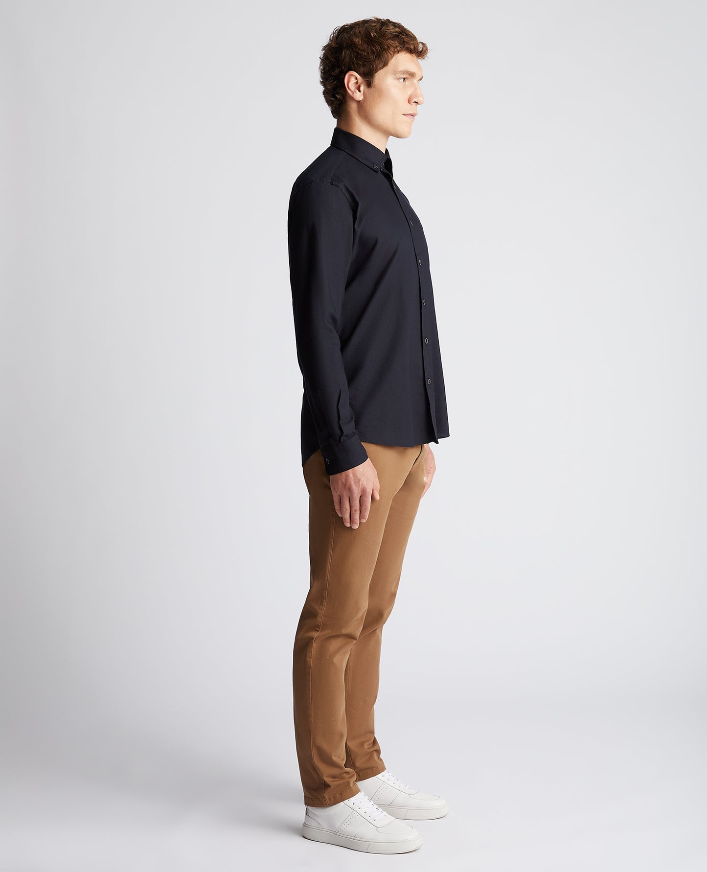 Remus Uomo Black Oxford Cotton Shirt
