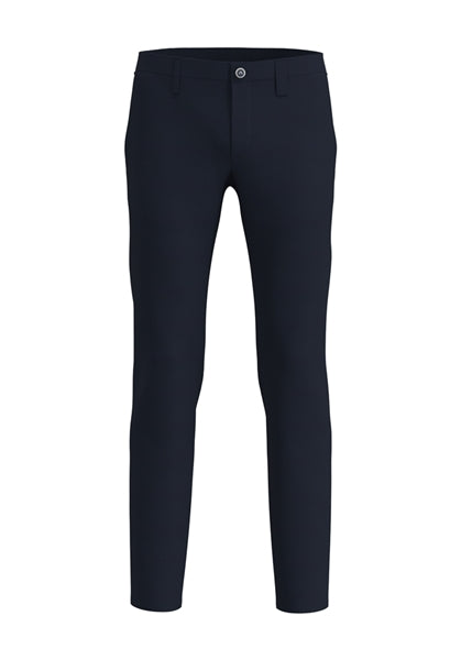 Alberto Dark Navy Slim Cotton Chinos