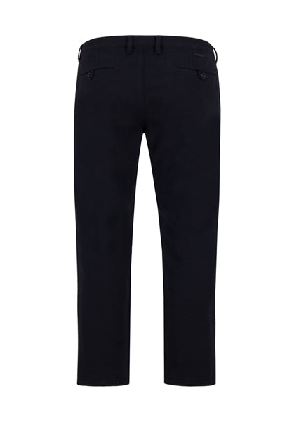 Alberto LOU Navy Textured Chinos