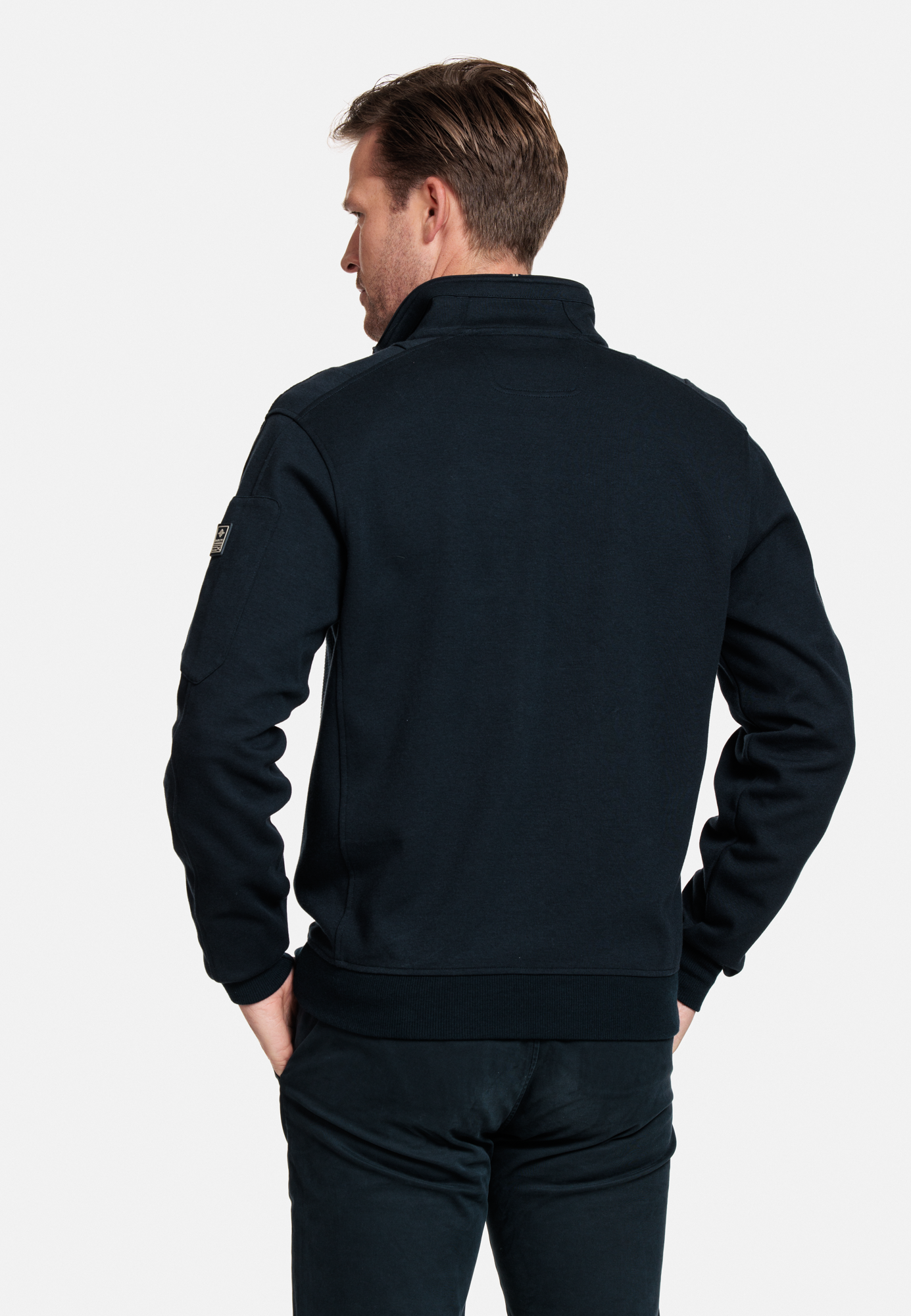 Baileys Dark Navy Half Zip Jumper