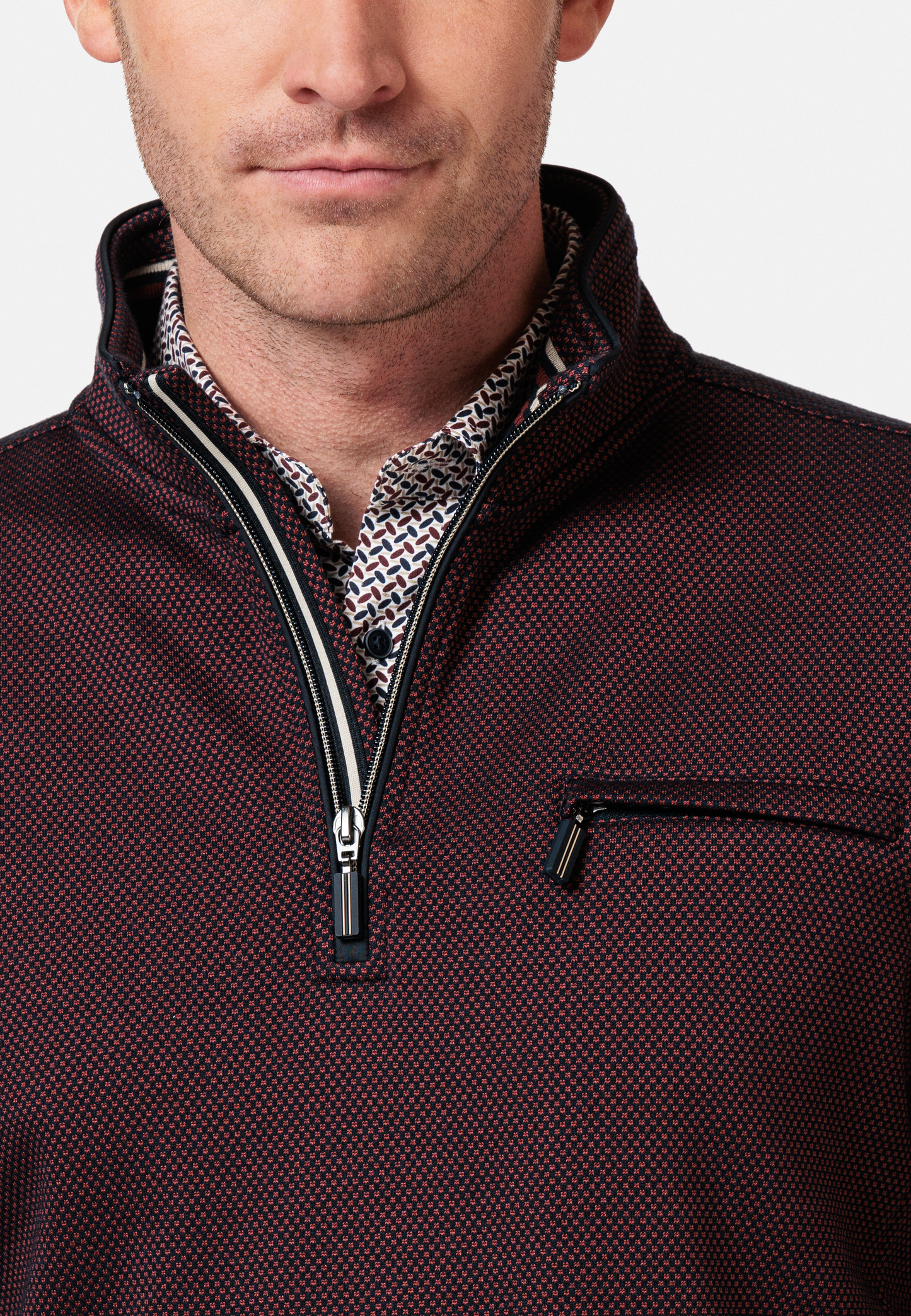 Baileys Wine Half Zip Jumper