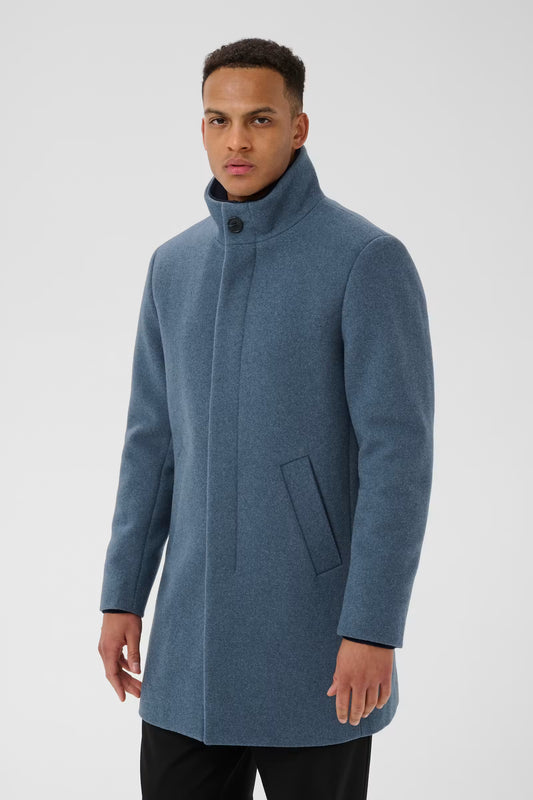 MATINIQUE HARVEY WOOL COAT - Dust Blue