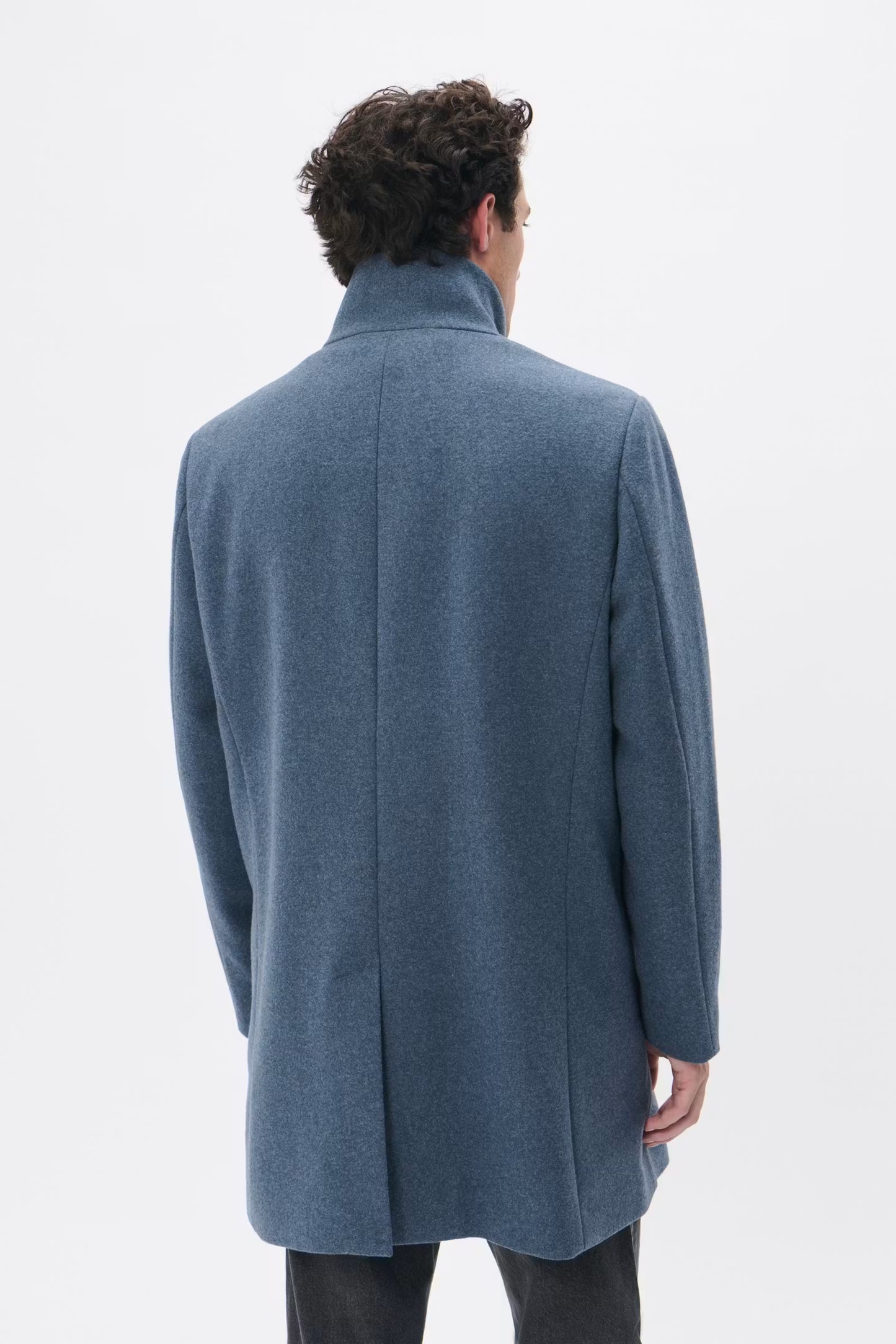 MATINIQUE HARVEY WOOL COAT - Dust Blue