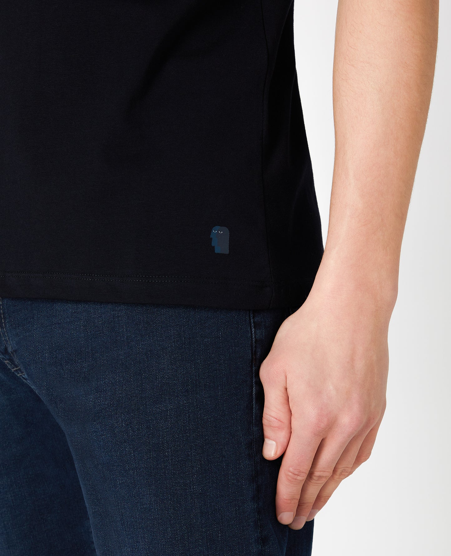 Remus Uomo Tapered Fit Navy Cotton T-Shirt