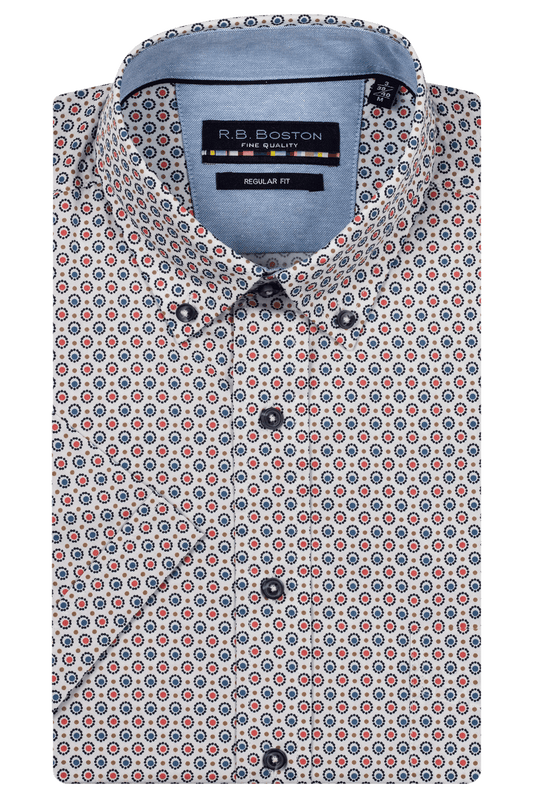 R.B. Boston Floral Luxury Cotton Shirt
