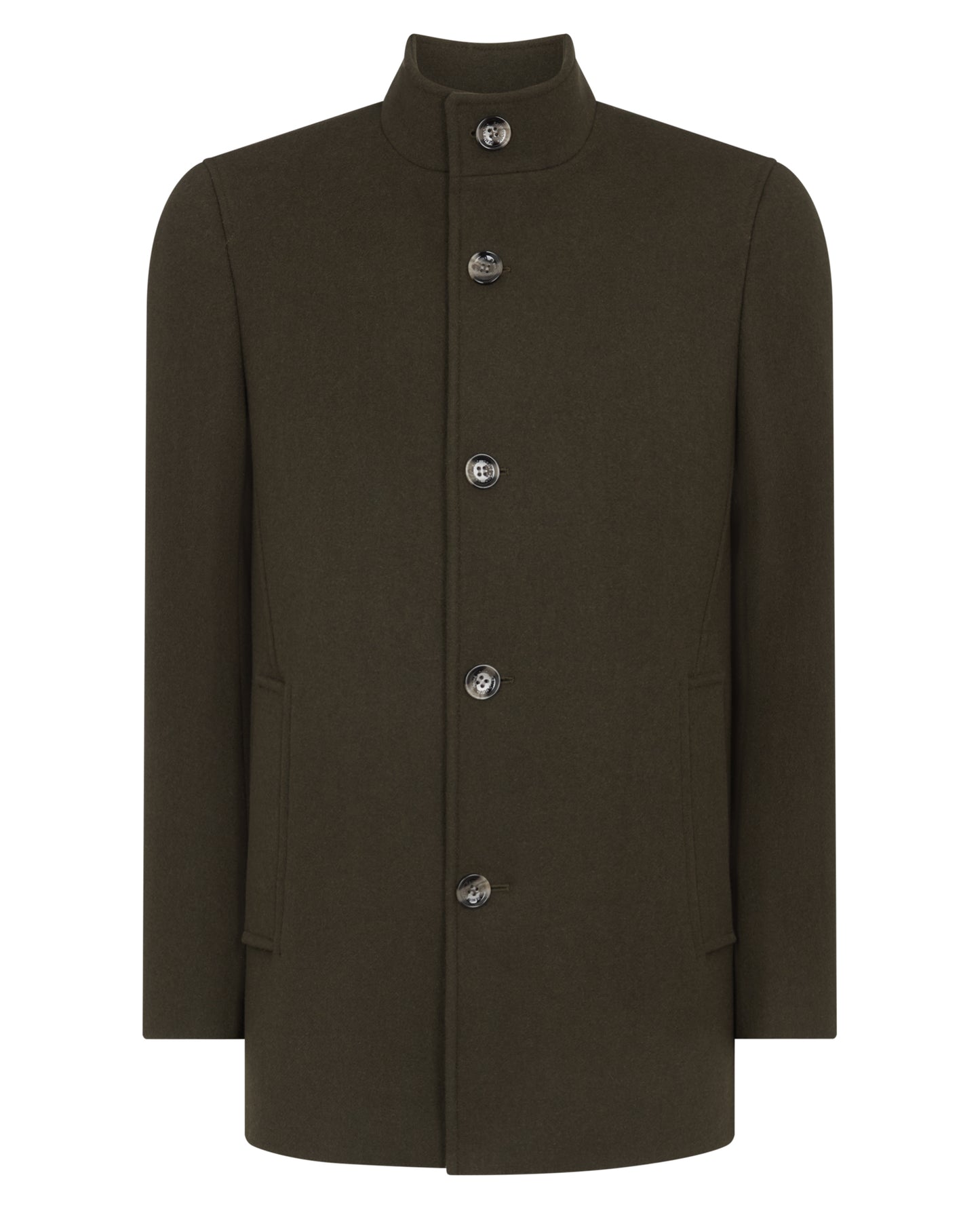Remus Uomo Khaki Tailored Coat