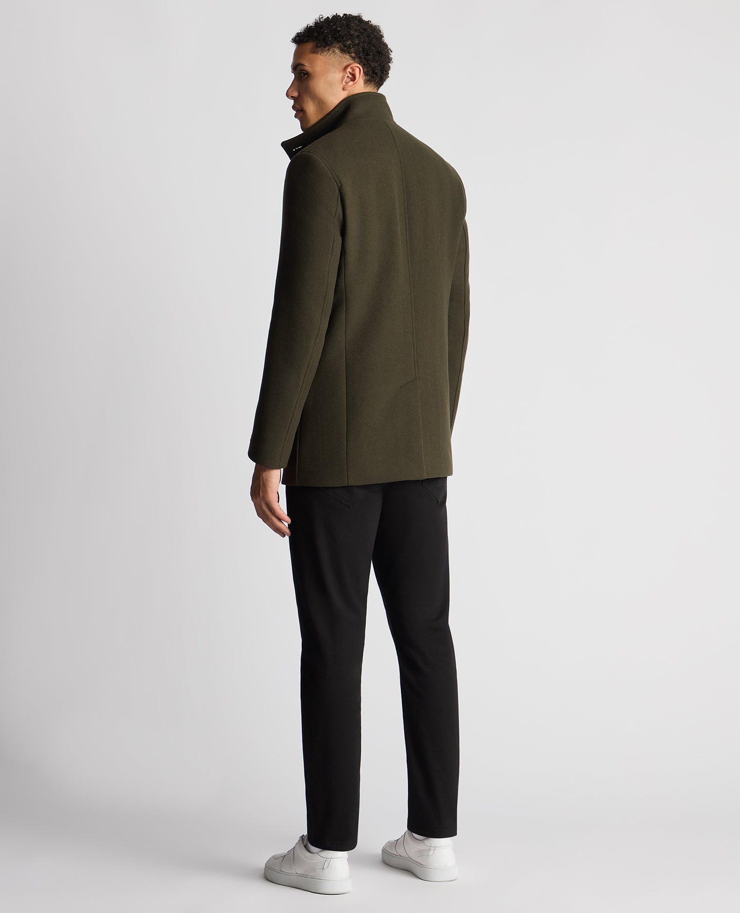 Remus Uomo Khaki Tailored Coat