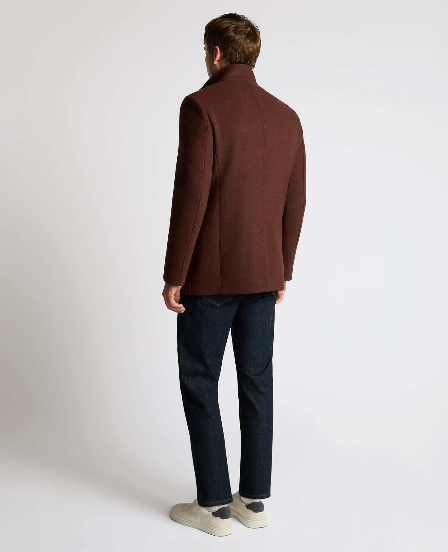 Remus Uomo Dark Red Tailored Coat