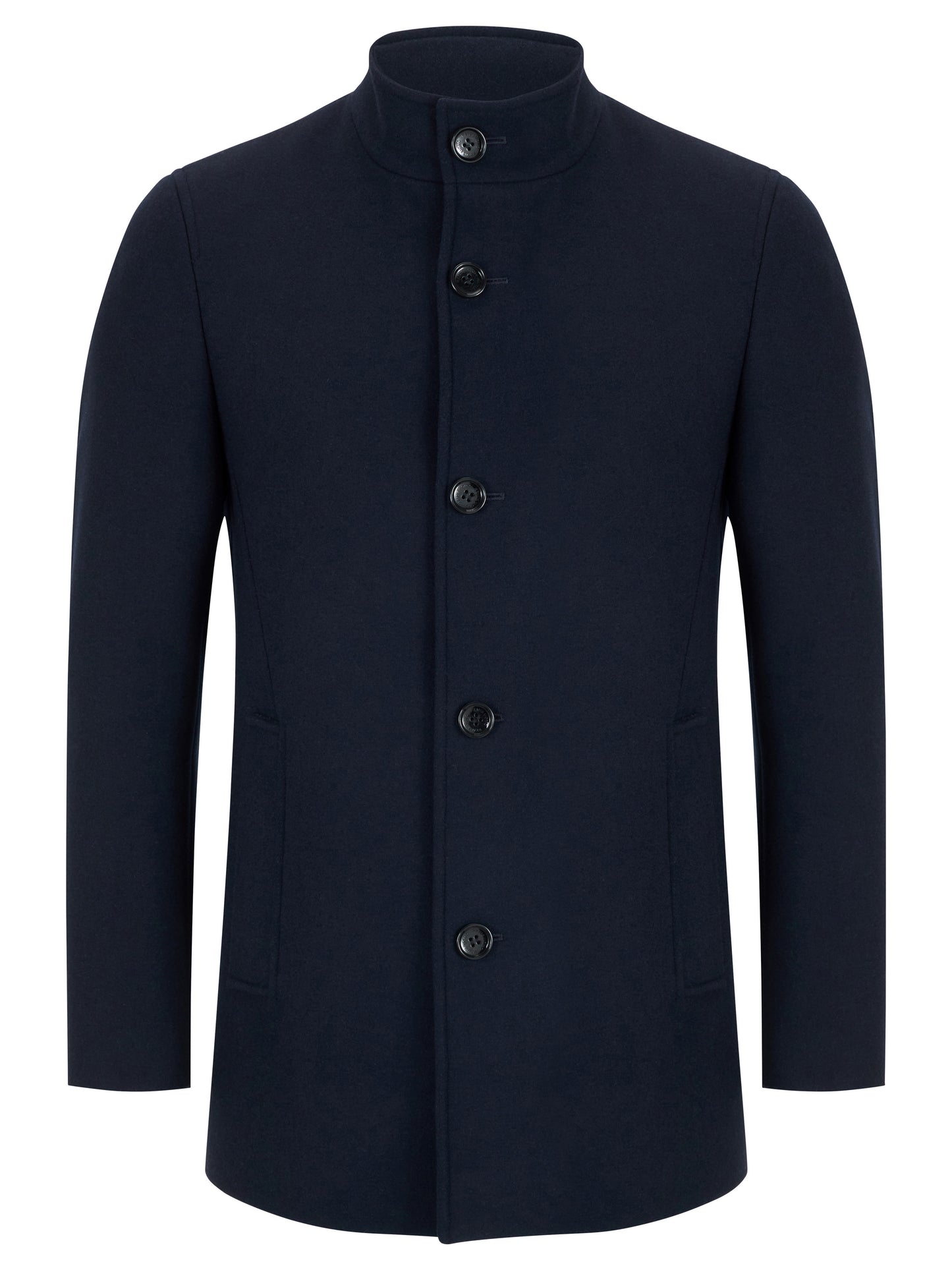 Remus Uomo Navy Tailored Coat