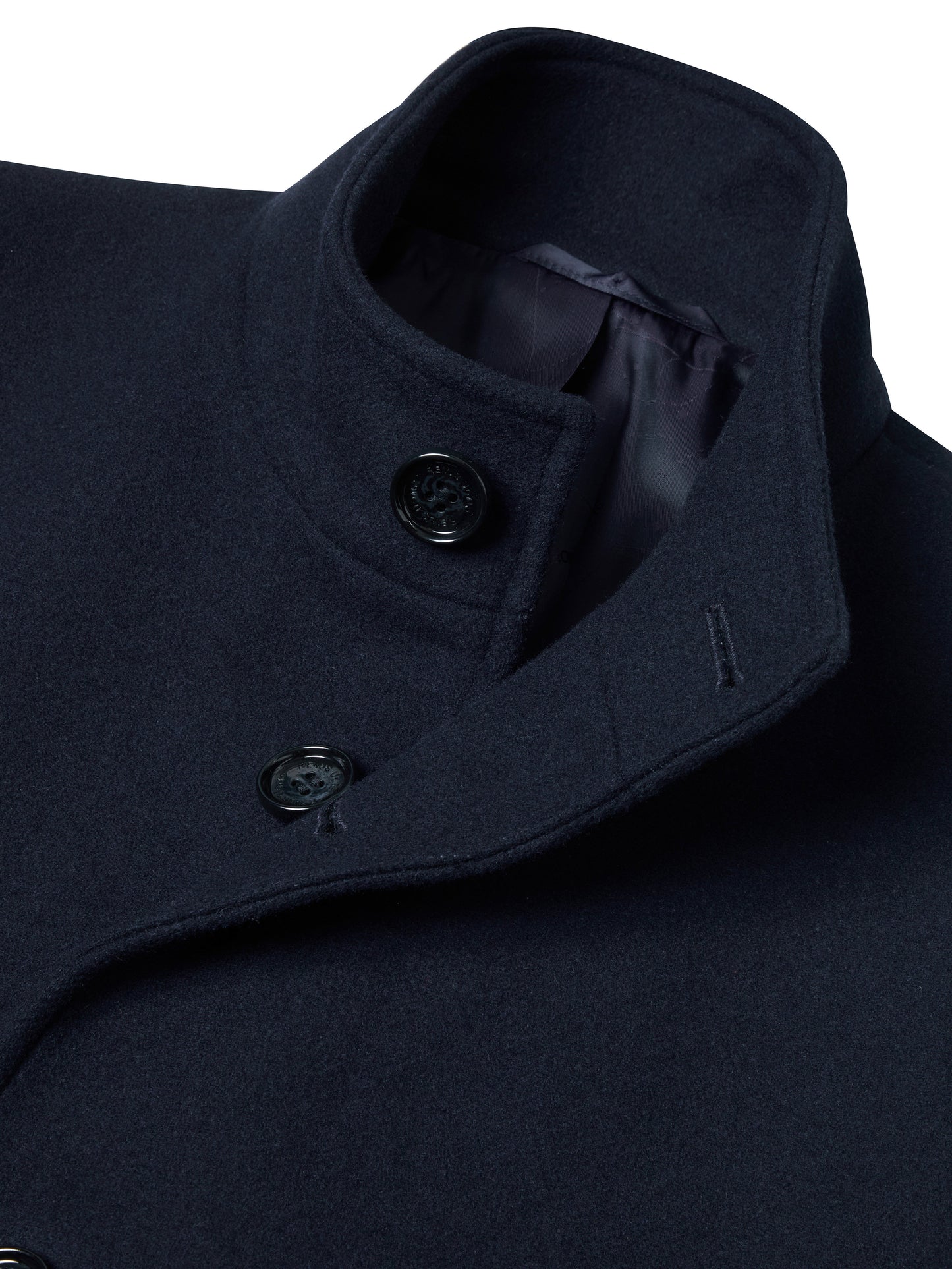 Remus Uomo Navy Tailored Coat