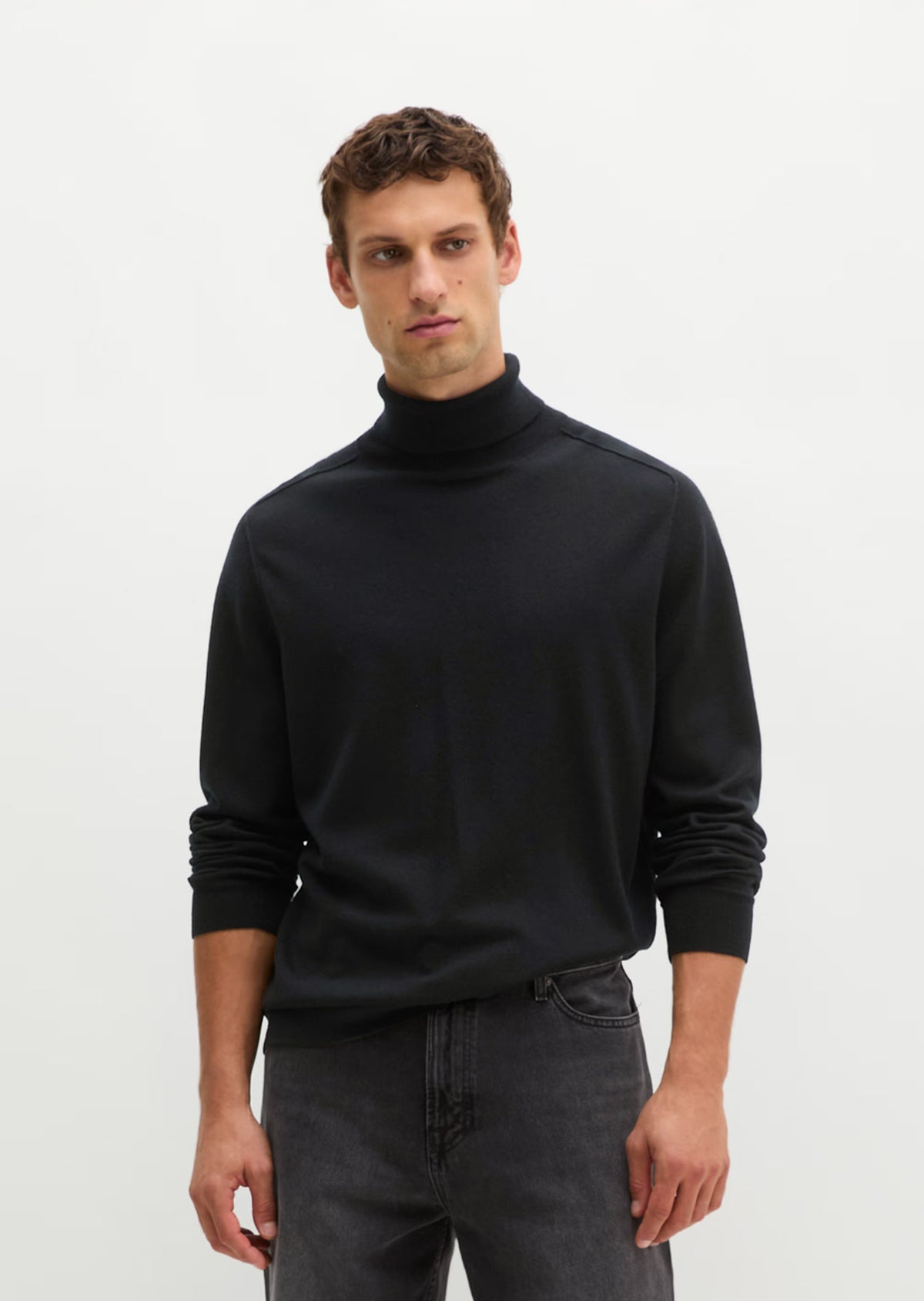 Marc O'Polo Black Merino Roll-Neck Knit