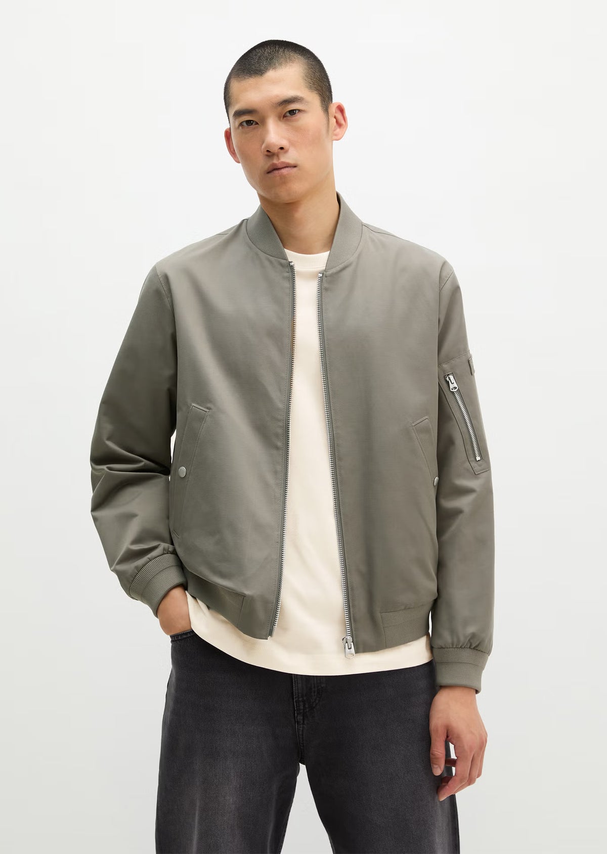 Marc O'Polo Graphite Bomber Jacket
