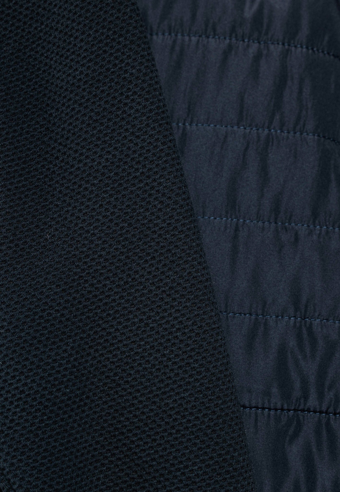 Baileys Navy Zip-Up Padded Jumper
