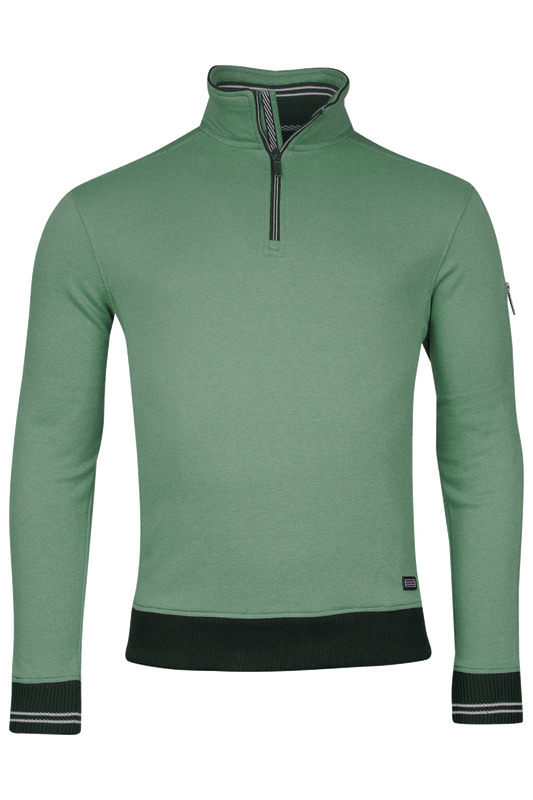 Baileys Olive Green Half Zip Jumper