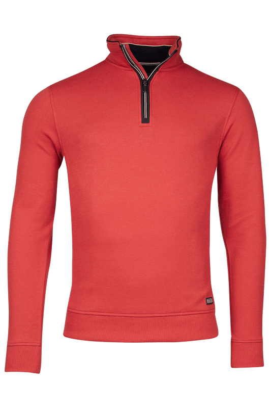 Baileys Coral Red Half Zip Jumper