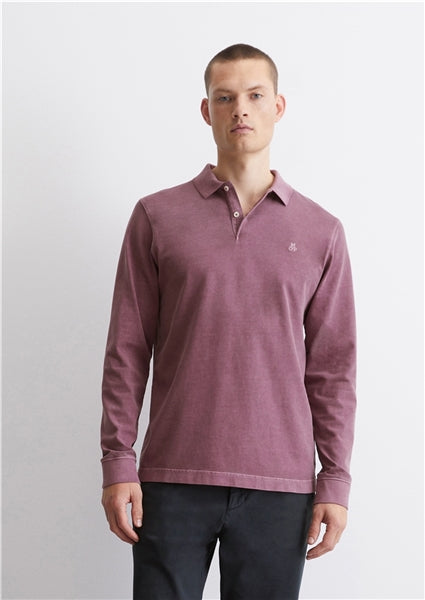 Marc O'Polo Wine Classic Long Sleeve Poloshirt