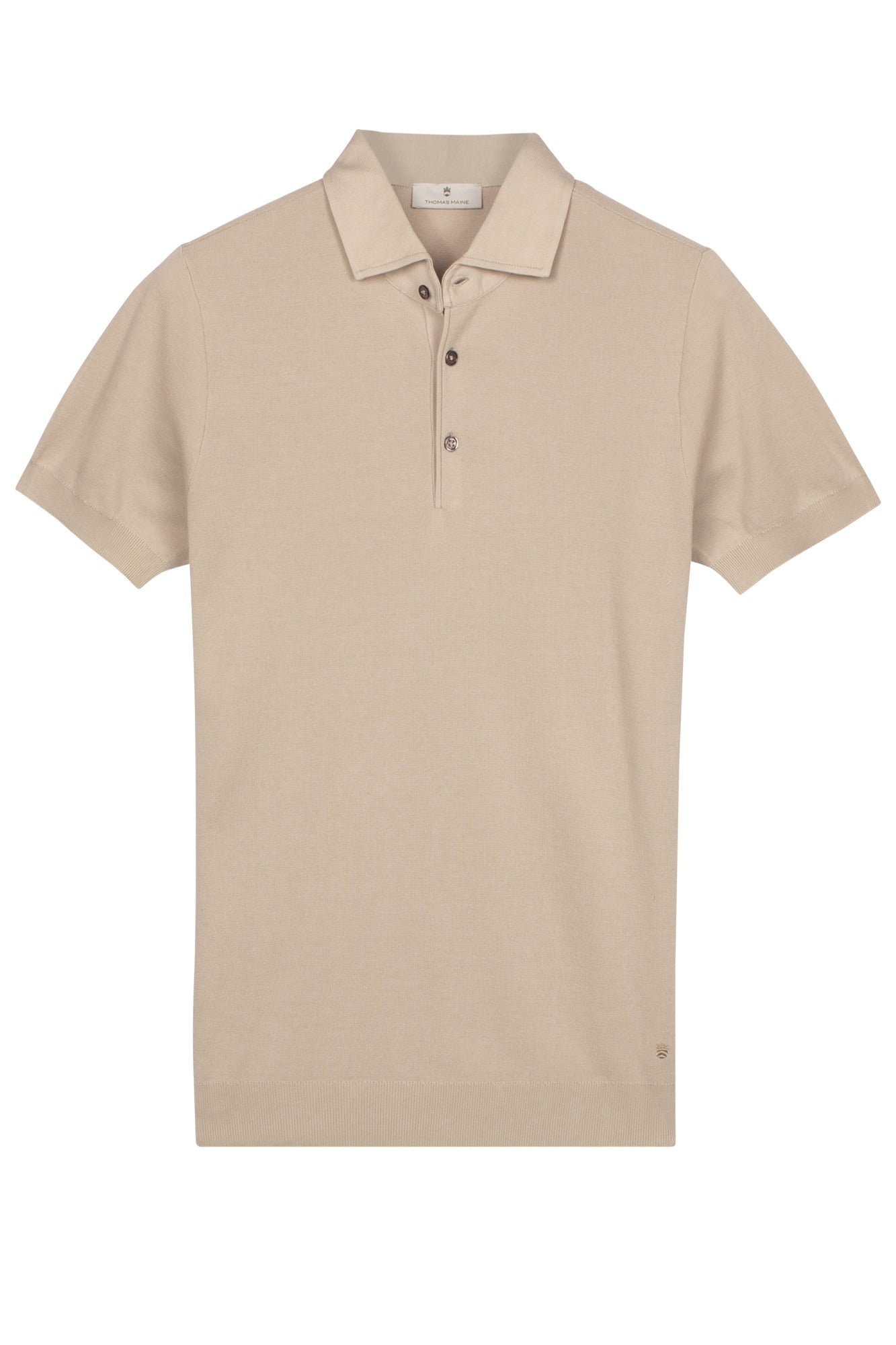 Smart 3 Button PoloShirt in Sand